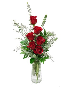 Half Dozen Colored Roses-Rose month Special  Roses