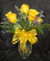 Half Dozen Yellow Roses Fresh cut 