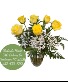 Half Dozen Yellow Roses  Rose Arrangement