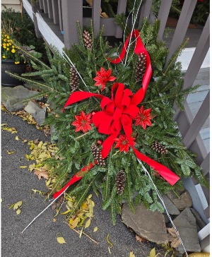 Half Grave Blanket Christmas Greens