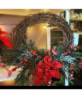 Half Moon Festive Willow Wreath Wreath