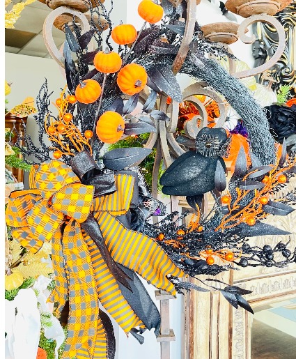Custom Fall Halloween Wreath