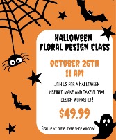 Halloween Floral Design Workshop Make-and-Take