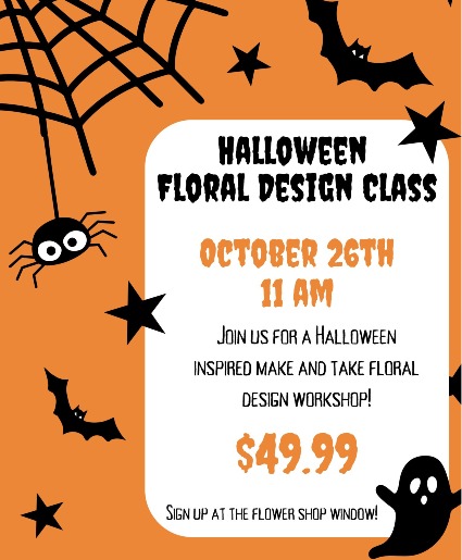 Halloween Floral Design Workshop Make-and-Take