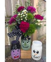 Halloween jar arrg put in the notes which container