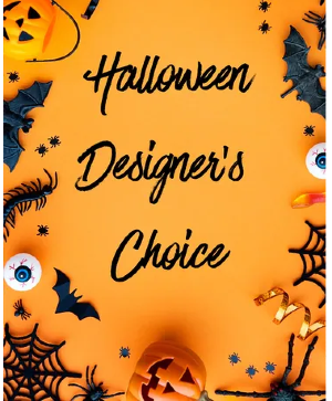 Halloween themed designer choice fresh floral