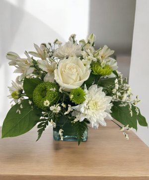 Halo Kiss Vase arrangement 