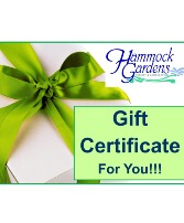 Hammock Gardens Gift Certificate  