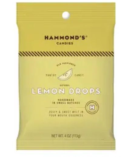 Hammonds Lemon Drops Hard Candy Candy