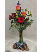 HAND-BLOWN BUD VASE Arrangement