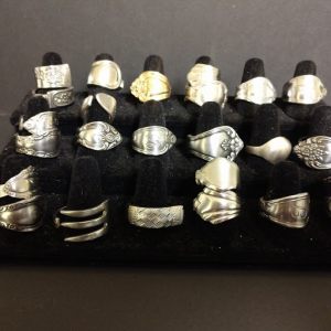 Hand crafted spoon rings 