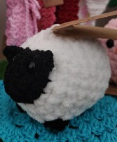 Hand Crochet Chunky Yarn Sheep Gift