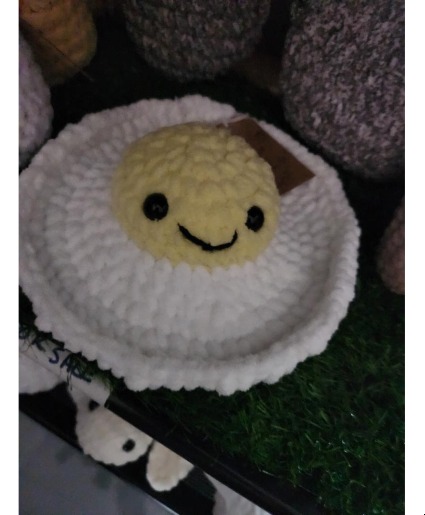 Hand Crochet Fried Egg Gift