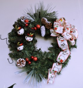 Hand Decorated Wreath 