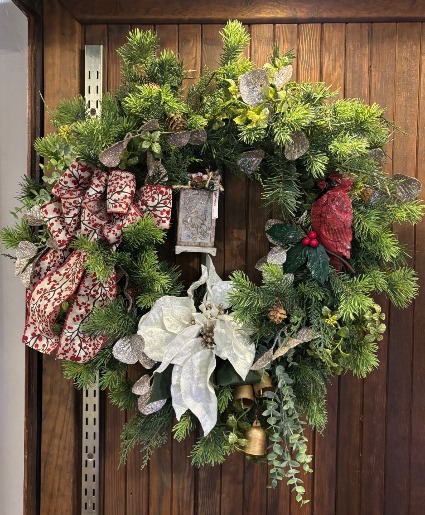 Hand Designed Artificial Cardinal Wreath Gifts