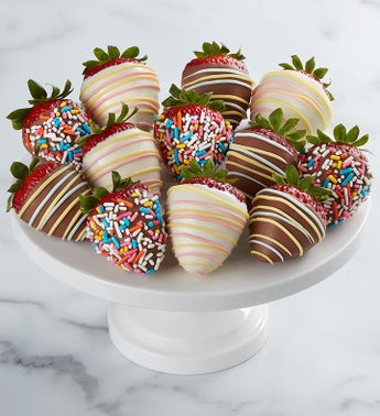 Hand-Dipped Birthday Strawberries  in Brooklyn, NY | FLORAL FANTASY