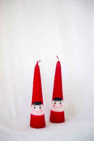 Hand Dipped Elf Candle Gift