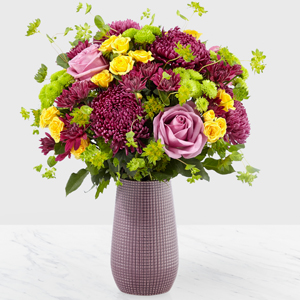 HAND GATHERED TEXTURED VASE BOUQUET