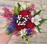 Hand Held Mixed  Wrapped Bouquet 