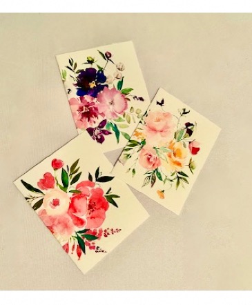 Hand Painted Water Color Greeting Card  in Laguna Niguel, CA | Reher's Fine Florals And Gifts
