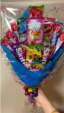 Hand-wrapped Candy Bouquet 