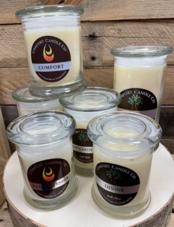 Handcrafted soy-blend wax  Comfort in your home