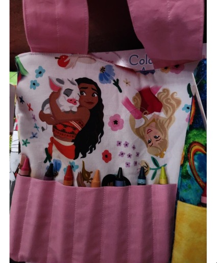Hande Sewn Coloring Book Bags gift