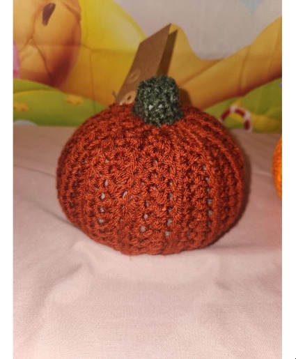 Handmade Chunky Yarn Pumpkin gift
