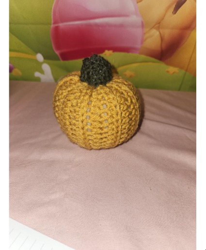Handmade Chunky Yarn Pumpkin gift