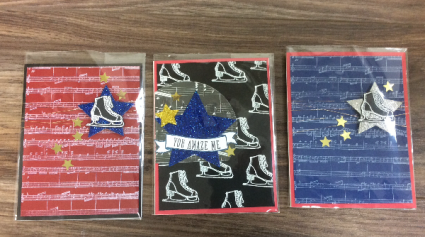 Handmade skating cards Skating gift