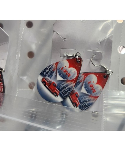 Handmade Sublimation Earrings gift