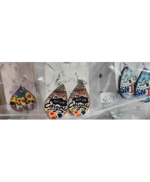 Handmade Sublimation Earrings gift
