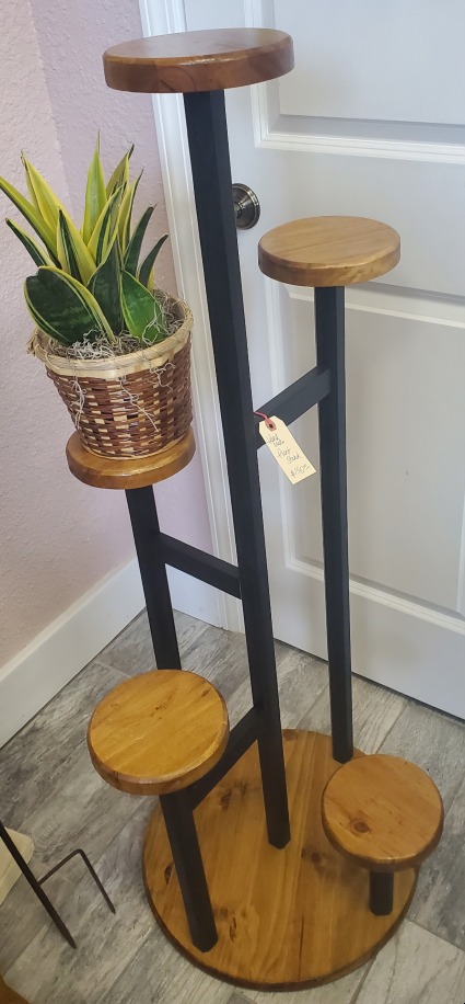 Handmade wooden plant stand 