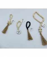 Hanging beaded decor contemporary design  Each sold separately based on pricing 