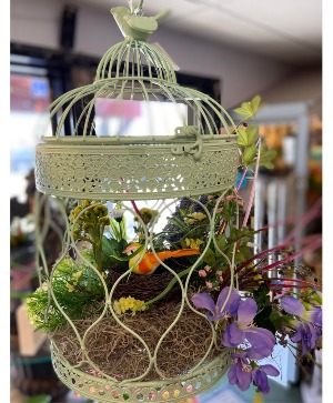Hanging Bird Cage  Mothers Day 