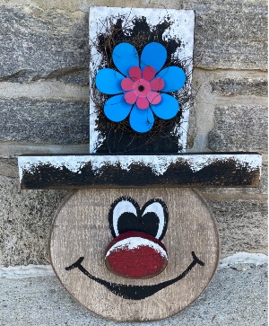 Hanging Frosty Wooden Decor