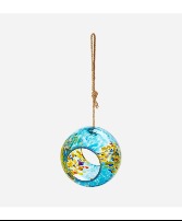 Hanging Glass Round Bird Feeder Gift 