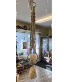 Hanging Macrame with Glass Bowl and LED Candle 