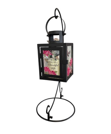 Hanging Memorial Lantern & Stand Beautiful Life in Peru, IN | Peru's Hometown Creations LLC