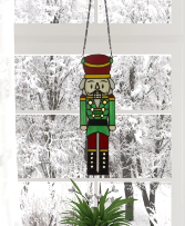 Hans the Holiday Nutcracker Stained Glass