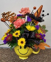 Happiest Halloween Bouquet FHF-H233 Fresh Flower Keepsake (Local Only)