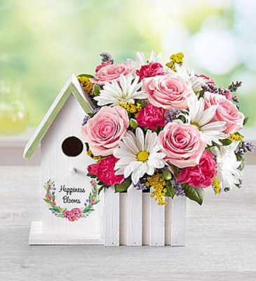 Happiness Blooms Birdhouse