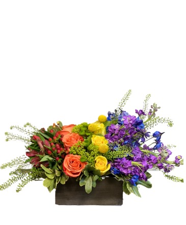Happiness Is A Rainbow Flower Arrangement in Charlottesville, VA | PLANTSCAPES FLORIST INC