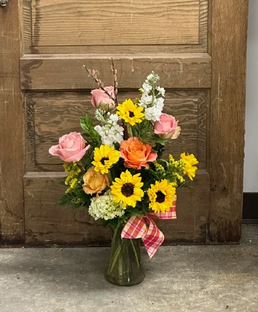 Happiness Vase Arrangment in Bozeman, MT | BOUQUETS AND MORE
