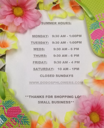 Stay-cation Hours Closed Aug 11 & 12