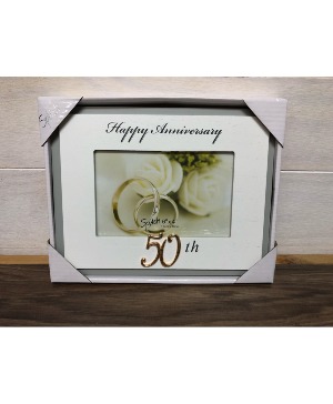 Happy 50th Anniversary Frame Giftware