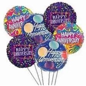 Anniversary Balloon Bouquet-Mylar Annivesary