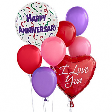 HAPPY ANNIVERSARY BALLOON BOUQUET  in Mcdonough, GA | Parade of Flowers
