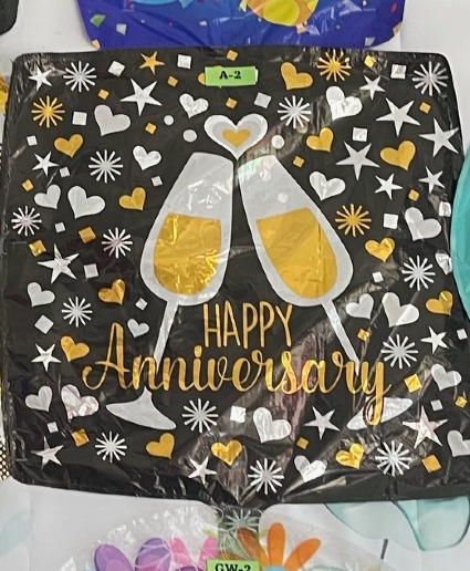 Happy Anniversary Champagne Balloon 