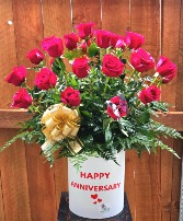 HAPPY ANNIVERSARY VIOR-ABLE BOX  in Vacaville, California | Vior Floral Art